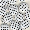 Order  Spotty Button - White/Black